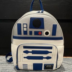 Loungefly Star Wars R2-D2 Backpack - Blue, White, Silver